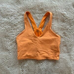 Alo Yoga Reform Cropped Tank Top in Orange